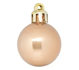 FEERIC LIGHTS AND CHRISTMAS Déco De Sapin Lot De 18 Boules De Noël  D 3 Cm - Beige Nude