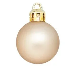 FEERIC LIGHTS AND CHRISTMAS Déco De Sapin Lot De 18 Boules De Noël  D 3 Cm - Beige Nude