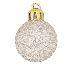 FEERIC LIGHTS AND CHRISTMAS Déco De Sapin Lot De 18 Boules De Noël  D 3 Cm - Beige Nude