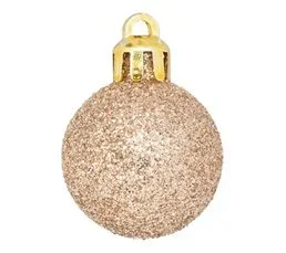 FEERIC LIGHTS AND CHRISTMAS Déco De Sapin Lot De 18 Boules De Noël  D 3 Cm - Beige Nude