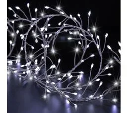 FEERIC LIGHTS AND CHRISTMAS Guirlande Lumineuse Boa 5 Mètres 400 Microled Blanc Froid 8 Jeux De Lumière