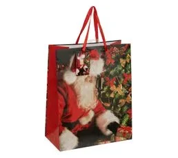 FEERIC LIGHTS AND CHRISTMAS Lot De 6 Sacs Cadeaux Tradition Noël Moyen Modèle Rouge Et Or