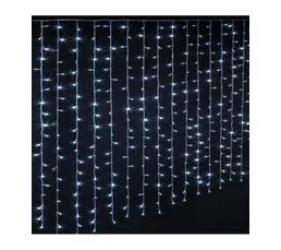 FEERIC LIGHTS AND CHRISTMAS Rideau Lumineux L 4 M  800 LED Blanc Froid 40 Tombées 8 Jeux De Lumière