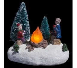 FEERIC LIGHTS AND CHRISTMAS Village De Noël Lumineux Scène De Noël Autour De Sapins