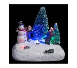 FEERIC LIGHTS AND CHRISTMAS Village De Noël Lumineux Scène De Noël Autour De Sapins