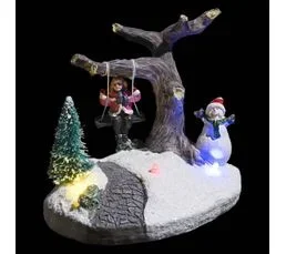 FEERIC LIGHTS AND CHRISTMAS Village De Noël Lumineux Scène De Noël Autour De Sapins