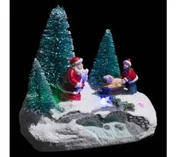 FEERIC LIGHTS AND CHRISTMAS Village De Noël Lumineux Scène De Noël Autour De Sapins