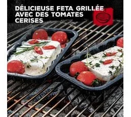 FM PROFESSIONAL Lot De 2 Plats De Cuisson En Acier Émaillé