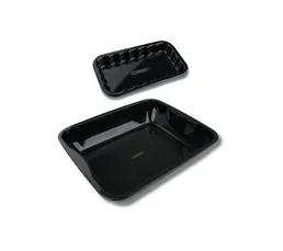 FM PROFESSIONAL Lot De 2 Plats De Cuisson En Acier Émaillé