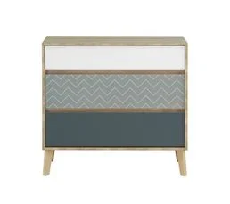 GAMI Commode 3 Tiroirs Larvik - Chêne Blond