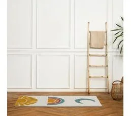 GUY LEVASSEUR Tapis De Bain Déco Enfant En Coton 60x120cm Sunny