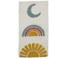 GUY LEVASSEUR Tapis De Bain Déco Enfant En Coton 60x120cm Sunny