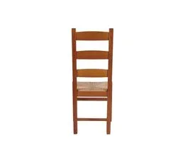 HELLIN Chaises En Bois Assise Paille (lot De 2) - Riga