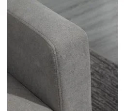 HOMCOM Canapé D'angle 3 Places Méridienne Réversible Tissu Polyester