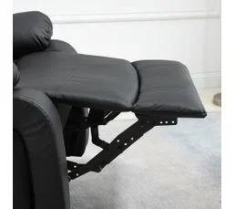 HOMCOM Fauteuil Luxe De Relaxation Et Massage Réglable Noir