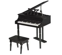 HOMCOM Piano à Queue Enfant En Bois 30 Touches Tabouret Inclus