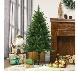 HOMCOM Sapin De Noël Artificiel Imitation Nordmann Vert