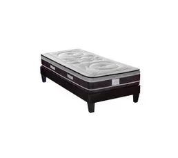 HYPSOM Ensemble Divin 90x190 Cm Matelas Ressorts  + Sommier Bois