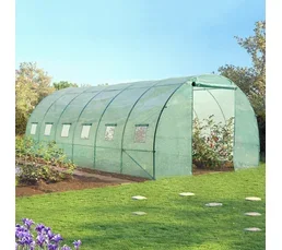 ID MARKET Bâche De Rechange 130 Gr/m² Pour Serre Tunnel 18m² Verte Crimée