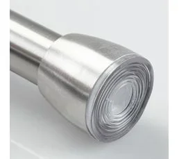 IDESIGN Barre Pour Rideau De Douche Couleur Argent 198 X 3 Cm