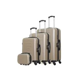 INFINITIF Set De 3 Valises Et Un Vanity Abs Oviedo-c 4 Roues