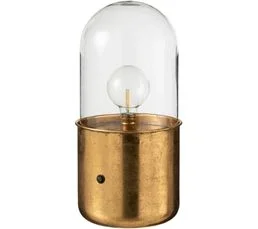 J-LINE Lampe Or Zinc 19,5x19,5x40cm