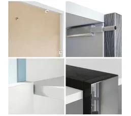 JAD Meuble Blanc Mat Et Pétrol Laqué(lxhxp) : 149 X 101 X 34 Cm