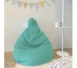 JARDINDECO Poire En Coton Lana 75 X 110 Cm Bleu Aqua