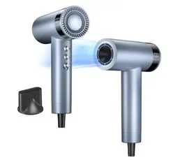 KILISKY Sèche-cheveux,1450w,avec Écran LED,silencieux,4 Températures Et 3 Vitesses，bleu