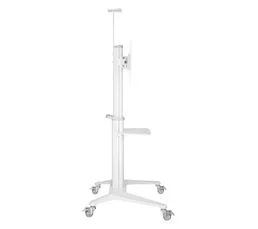 KIMEX Support Mobile Pour Écran Visioconférence 37''-70'' Hauteur 125-160cm Blanc