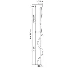 KOSILUM Suspension Spirale Verticale Noire LED Dimmable - Lybella