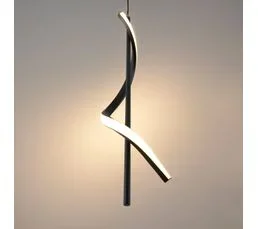 KOSILUM Suspension Spirale Verticale Noire LED Dimmable - Lybella