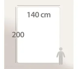 LINNEA Couette Été 140x200 Cm Harmonie Garnissage Fibre Polyester 150g/m2