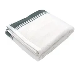 LINNEA Drap De Bain 100x150 Cm Coton Ribbon Ii Vert