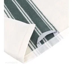 LINNEA Drap De Bain 100x150 Cm Coton Ribbon Ii Vert