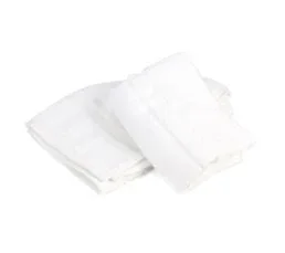 LINNEA Lot De 2 Torchons De Cuisine 50x50 Cm Éponge Pure Kitchen Terry Blanc