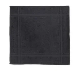 LINNEA Lot De 2 Torchons De Cuisine 50x50 Cm Éponge Pure Kitchen Terry Noir
