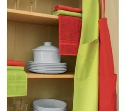 LINNEA Lot De 2 Torchons De Cuisine 50x50 Cm Éponge Pure Kitchen Terry Noir