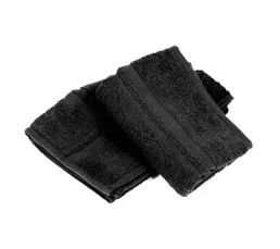 LINNEA Lot De 2 Torchons De Cuisine 50x50 Cm Éponge Pure Kitchen Terry Noir