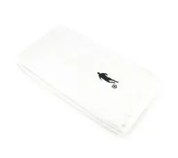 LINNEA Parure De Bain 8 Pièces Coton 550g/m2 Pure Football Blanc