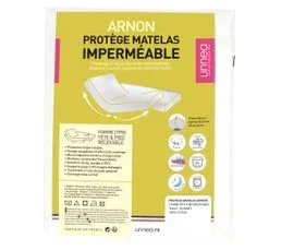 LINNEA Protège Matelas Imperméable 2x80x190 Cm Lit Articulé Tpr Bonnet 23cm Arnon Molleton Coton Contrecol