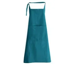 LINNEA Tablier De Cuisine Coton 70x90cm Collection Yuco Bleu Jade
