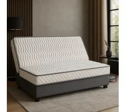 LITERIE JULIEN Matelas Souple Clic Clac 140x200 Cm + Oreiller Visco Latex Hiver 5 Zones De Confort