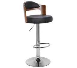 Lot De 4 Chaises De Bar "wilson" 90-110cm Noir et Marron