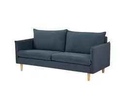 Marlon Canapé 2 Places Tissu Bleu Foncé Admarlon2pbleu