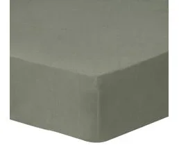 MATT & ROSE Drap-housse Uni En Lin, Lin Lavé 160x200cm - Bonnet 30cm