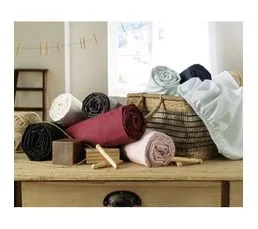 MEUBLETMOI Drap Housse 90 X 190 X 30 Cm En Coton Noir - Julieta