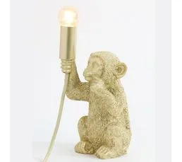 MILLUMINE Lampe De Table Singe Or Mat