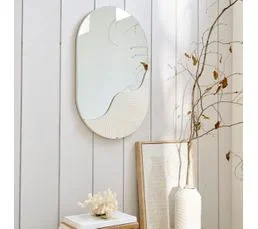 Miroir H. 38 cm VAGUE Blanc
