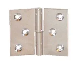 NOTRE SELECTION Paumelle Laiton Poli 60x40 Gauche Nœud 6 Axe Acier - Qcdr - Po6240s10